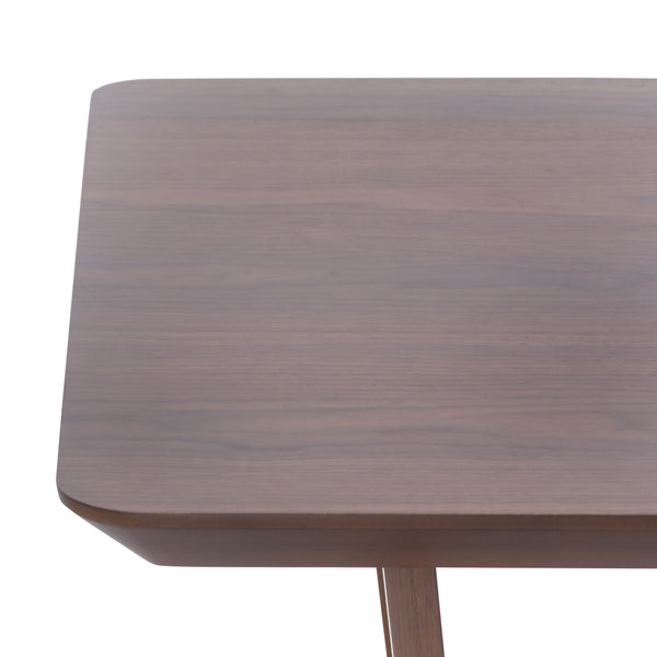 Safavieh Leroux Rectangle Wood Dining Table - Elegant Walnut Finish, Durable Rubberwood, Perfect For Gatherings Walnut Wood Sfv6705a-2bx