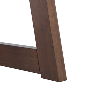 Safavieh Leroux Rectangle Wood Dining Table - Elegant Walnut Finish, Durable Rubberwood, Perfect For Gatherings Walnut Wood Sfv6705a-2bx