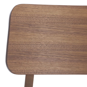 Safavieh MADINA Wood Mid-Century Dining Chair - Elegant Design for Modern Spaces with Sustainable Comfort and Style Walnut / Beige SFV6706A-SET2