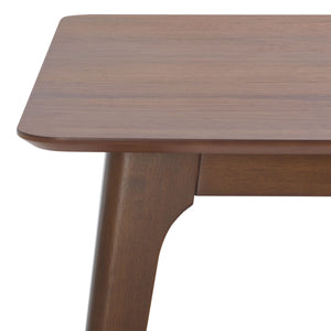 Safavieh Madina Rectangle Wood Dining Table - Sustainably Crafted For Warmth, Elegance, And Space For All Walnut 100% Wood Sfv6707a