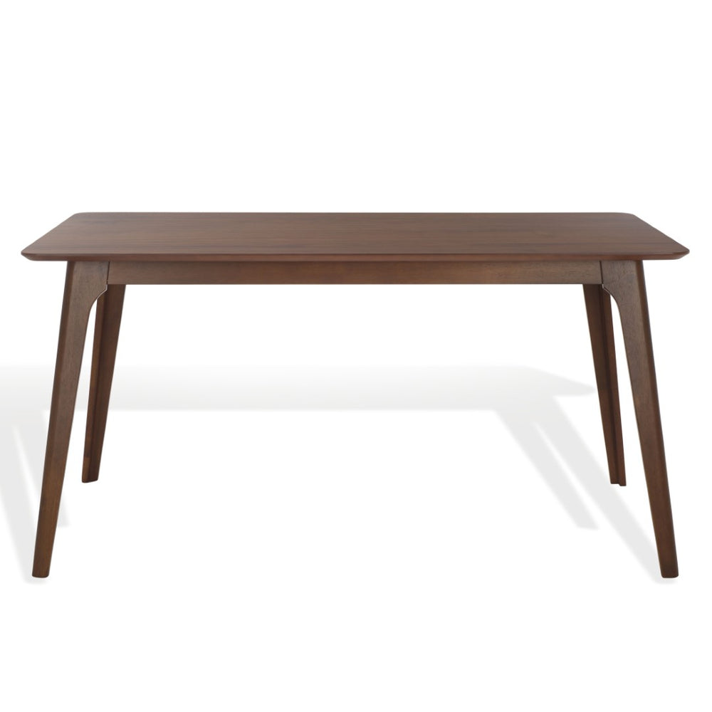 Safavieh MADINA Rectangle Wood Dining Table – Contemporary Design with Durable Craftsmanship for Modern Homes Walnut SFV6707A
