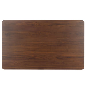 Safavieh Madina Rectangle Wood Dining Table - Sustainably Crafted For Warmth, Elegance, And Space For All Walnut 100% Wood Sfv6707a