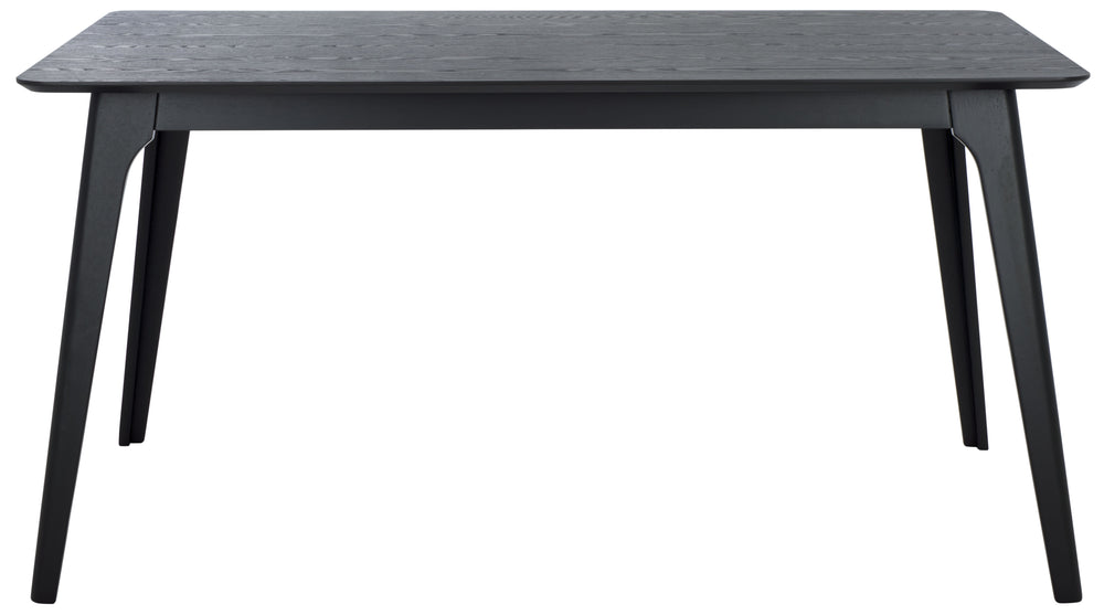 Safavieh Madina Rectangle Wood Dining Table - Sustainably Crafted For Warmth, Elegance, And Space For All Black 100% Wood Sfv6707b