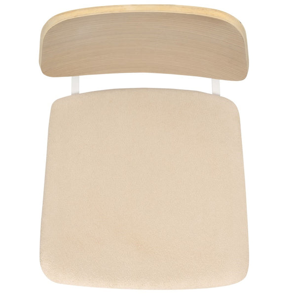 Safavieh Rhonda Mid-century Dining Chair - Elegant Comfort With Durability, Perfect For Stylish Dining Spaces White Washed ,White 55% Wood,15% Fabric,30% Foam Sfv6708a-set2