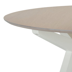 Safavieh Rhonda Round Wood Dining Table – Elegant Rustic Charm For Modern Dining Spaces, Perfect For Gatherings White Washed ,White Wood Sfv6709a-2bx