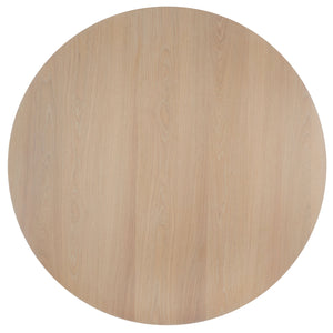 Safavieh Rhonda Round Wood Dining Table – Elegant Rustic Charm For Modern Dining Spaces, Perfect For Gatherings White Washed ,White Wood Sfv6709a-2bx