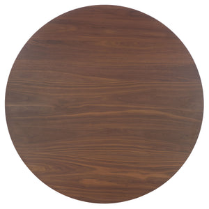 Safavieh Rhonda Round Wood Dining Table – Elegant Rustic Charm For Modern Dining Spaces, Perfect For Gatherings Walnut ,Black Wood Sfv6709b-2bx