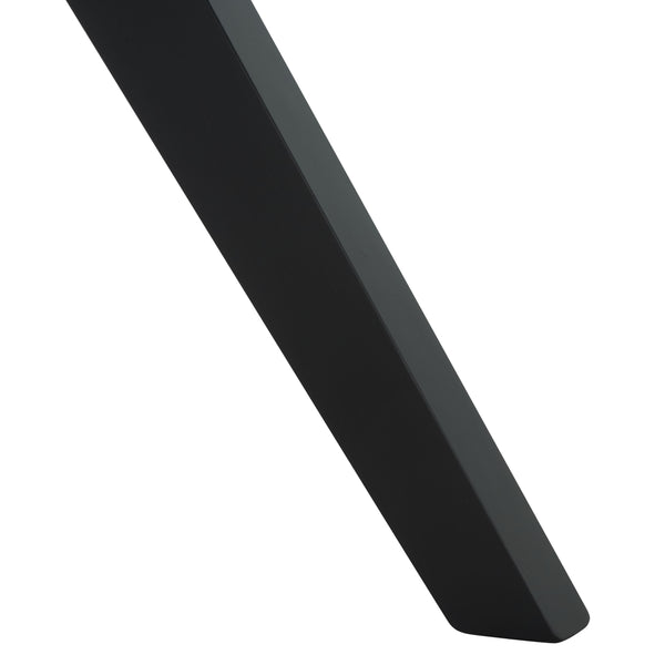 Safavieh Divya Walnut And Black Rectangle Wood Dining Table - Elegant Design For Modern Homes, 6-seater Walnut ,Black Wood Sfv6711a-2bx