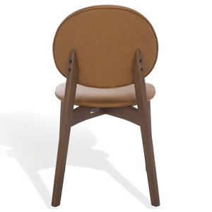 Safavieh Kayleen Wood And Linen Dining Chair - Elegant Minimalist Design For Timeless Dining Spaces Walnut ,Brown 10% Wood,30% Fabric,60% Foam Sfv6712b-set2