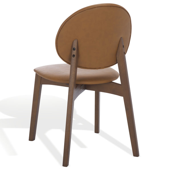 Safavieh Kayleen Wood And Linen Dining Chair - Elegant Minimalist Design For Timeless Dining Spaces Walnut ,Brown 10% Wood,30% Fabric,60% Foam Sfv6712b-set2