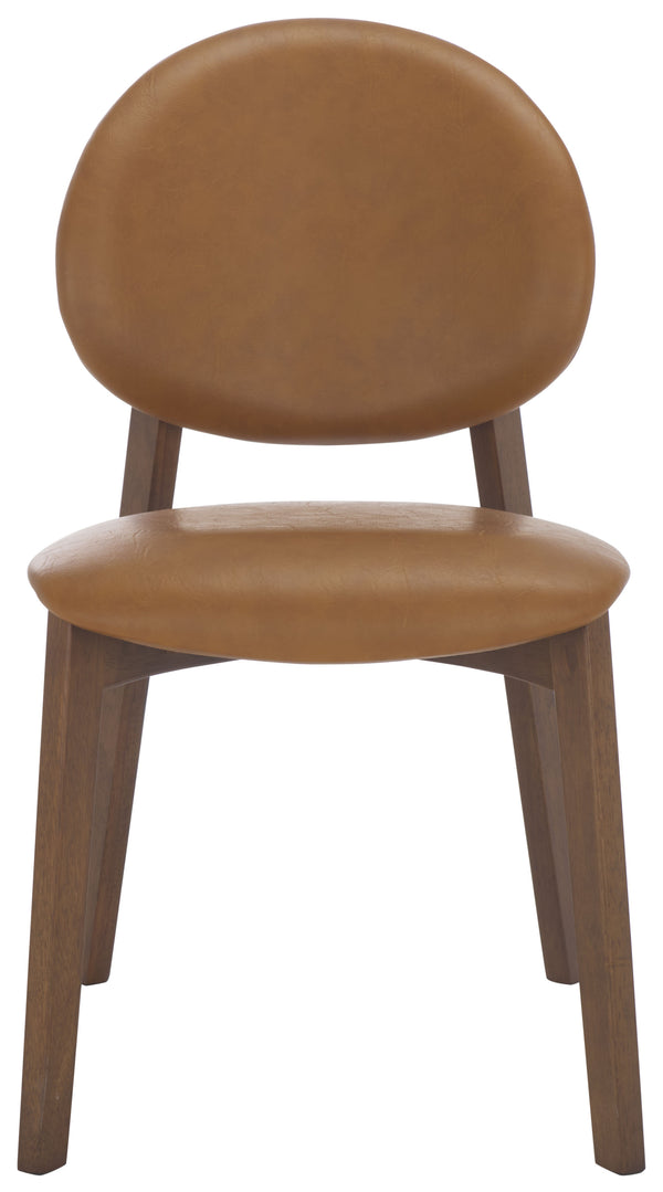 Safavieh Kayleen Wood And Linen Dining Chair - Elegant Minimalist Design For Timeless Dining Spaces Walnut ,Brown 10% Wood,30% Fabric,60% Foam Sfv6712b-set2