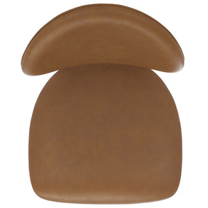 Safavieh KAYLEEN Wood and Linen Dining Chair - Elevate Your Space with Timeless Comfort and Minimalist Design Walnut / Brown SFV6712B-SET2