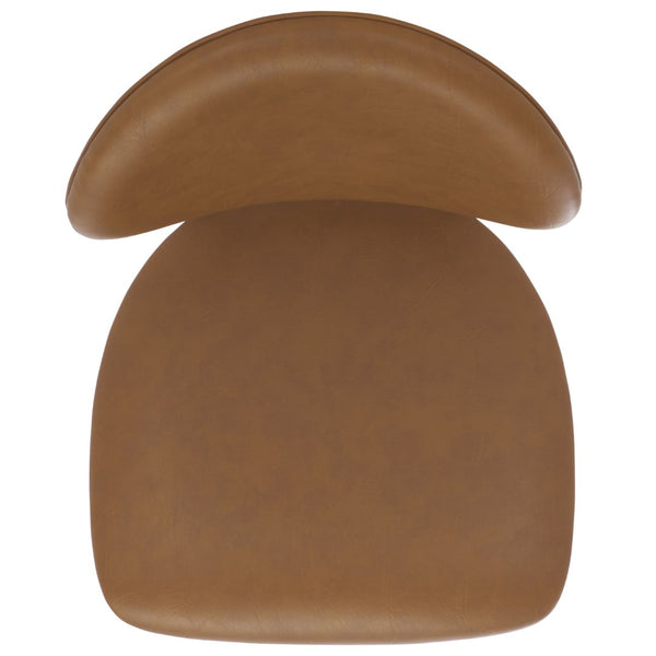 Safavieh KAYLEEN Wood and Linen Dining Chair - Elevate Your Space with Timeless Comfort and Minimalist Design Walnut / Brown SFV6712B-SET2