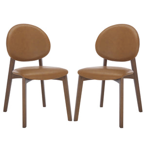 Safavieh Kayleen Wood And Linen Dining Chair - Elegant Minimalist Design For Timeless Dining Spaces Walnut ,Brown 10% Wood,30% Fabric,60% Foam Sfv6712b-set2