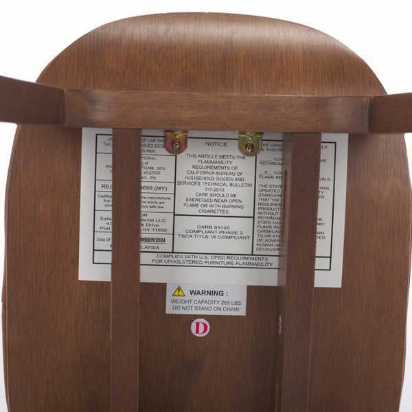 Safavieh Elline Wood And Vegan Leather Counter Stool - Elegant Dining Chair For Modern Home Decor Upgrade Walnut ,Brown 55% Wood,15% Fabric,30% Foam Sfv6714a-set2