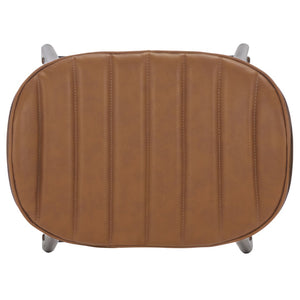 Safavieh Elline Wood And Vegan Leather Counter Stool - Elegant Dining Chair For Modern Home Decor Upgrade Walnut ,Brown 55% Wood,15% Fabric,30% Foam Sfv6714a-set2