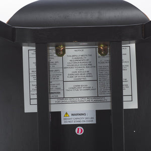 Safavieh Elline Wood And Vegan Leather Counter Stool - Elegant Dining Chair For Modern Home Decor Upgrade Black ,Brown 55% Wood,15% Fabric,30% Foam Sfv6714b-set2