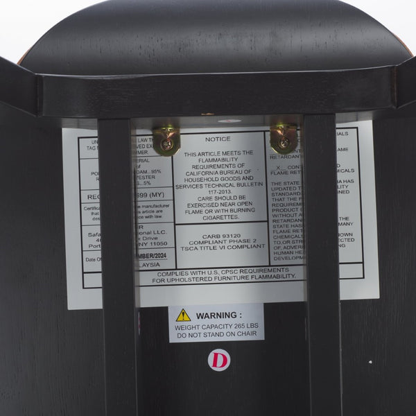 Safavieh Elline Wood And Vegan Leather Counter Stool - Elegant Dining Chair For Modern Home Decor Upgrade Black ,Brown 55% Wood,15% Fabric,30% Foam Sfv6714b-set2