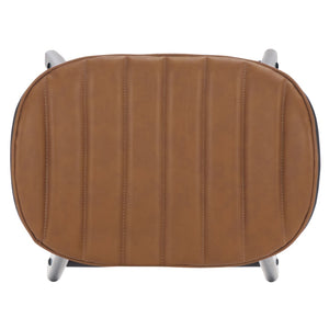 Safavieh Elline Wood And Vegan Leather Counter Stool - Elegant Dining Chair For Modern Home Decor Upgrade Black ,Brown 55% Wood,15% Fabric,30% Foam Sfv6714b-set2