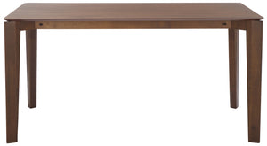 Safavieh Alyssamarie Rectangle Wood Dining Table - Elevate Your Dining Experience With Timeless Elegance Walnut Wood Sfv6715a-2bx