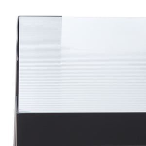 Safavieh Brayberry Glass Top Metal Coffee Table - Stylish Black Iron Frame & Clear Glass Design For Modern Living Black ,Clear 60% Metal,40% Tempered Glass Sfv6802a