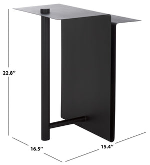 Safavieh ALDWYN Metal Accent Table - Modern Minimalist Design for Stylish Home Decor and Versatile Use Black SFV6803A