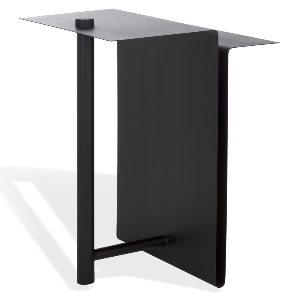 Safavieh ALDWYN Metal Accent Table - Modern Minimalist Design for Stylish Home Decor and Versatile Use Black SFV6803A
