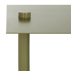 Safavieh ALDWYN Metal Accent Table - Modern Minimalist Design for Stylish Home Decor and Versatile Use Olive Green SFV6803B