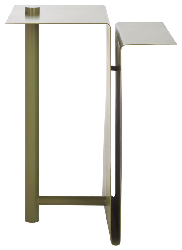 Safavieh Aldwyn Metal Accent Table - Elevate Your Living Space With Modern Elegance And Sturdy Design Olive Green 100% Metal Sfv6803b