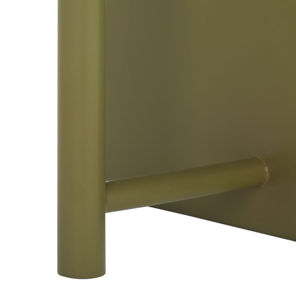 Safavieh Aldwyn Metal Accent Table - Elevate Your Living Space With Modern Elegance And Sturdy Design Olive Green 100% Metal Sfv6803b