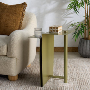 Safavieh Aldwyn Metal Accent Table - Elevate Your Living Space With Modern Elegance And Sturdy Design Olive Green 100% Metal Sfv6803b