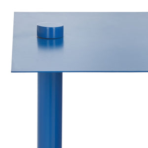 Safavieh ALDWYN Metal Accent Table - Modern Minimalist Design for Stylish Home Decor and Versatile Use Blue SFV6803C