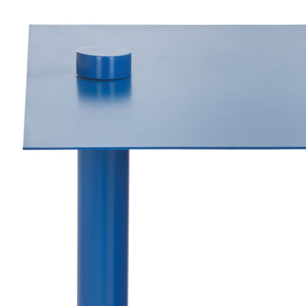Safavieh ALDWYN Metal Accent Table - Modern Minimalist Design for Stylish Home Decor and Versatile Use Blue SFV6803C