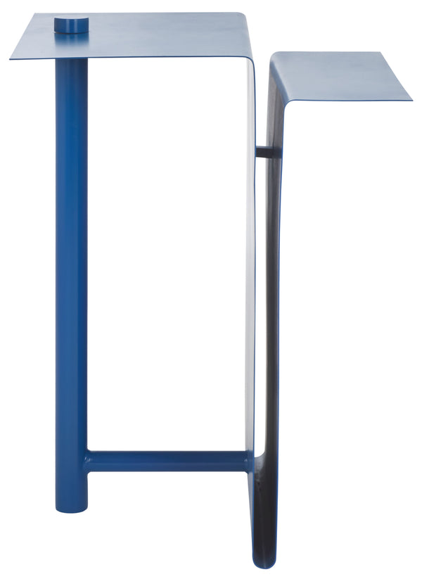 Safavieh Aldwyn Metal Accent Table - Elevate Your Living Space With Modern Elegance And Sturdy Design Blue 100% Metal Sfv6803c