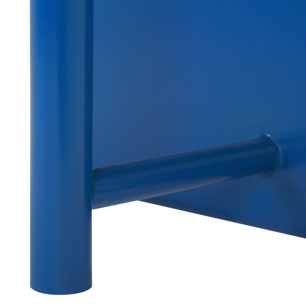 Safavieh Aldwyn Metal Accent Table - Elevate Your Living Space With Modern Elegance And Sturdy Design Blue 100% Metal Sfv6803c