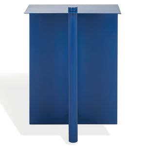 Safavieh Aldwyn Metal Accent Table - Elevate Your Living Space With Modern Elegance And Sturdy Design Blue 100% Metal Sfv6803c