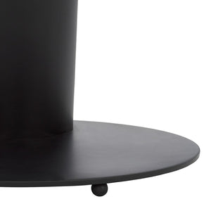 Safavieh RICHARDSON Glass-Top Metal Accent Table - Sleek Modern Design for Living Room and Bedroom Spaces Black / Clear SFV6804A