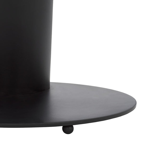 Safavieh RICHARDSON Glass-Top Metal Accent Table - Sleek Modern Design for Living Room and Bedroom Spaces Black / Clear SFV6804A