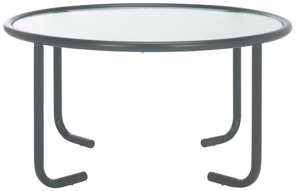 Safavieh Zuzana Glass Top Coffee Table - Stylish Modern Design With Durable Wood And Iron Base For Living Rooms Grey ,Clear 60% Metal,40% Tempered Glass Sfv6806a