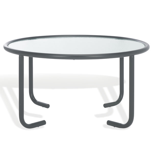 Safavieh Zuzana Glass Top Coffee Table - Stylish Modern Design With Durable Wood And Iron Base For Living Rooms Grey ,Clear 60% Metal,40% Tempered Glass Sfv6806a