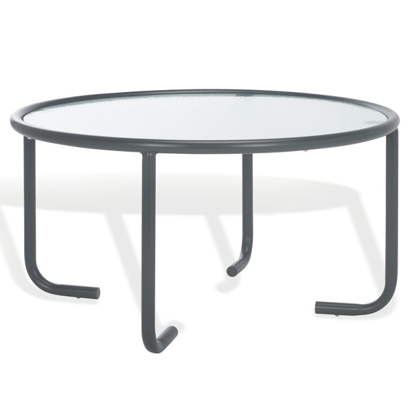 Safavieh Zuzana Glass Top Coffee Table - Stylish Modern Design With Durable Wood And Iron Base For Living Rooms Grey ,Clear 60% Metal,40% Tempered Glass Sfv6806a