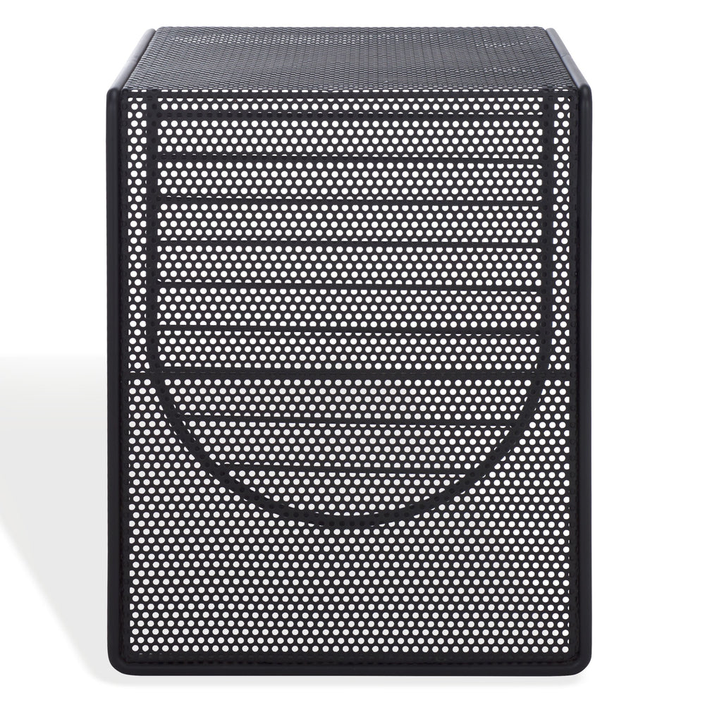 Safavieh Viktoria Metal Accent Table - Stylish Iron Design For Modern & Vintage Interiors, Perfect For Any Room Black 100% Metal Sfv6808a