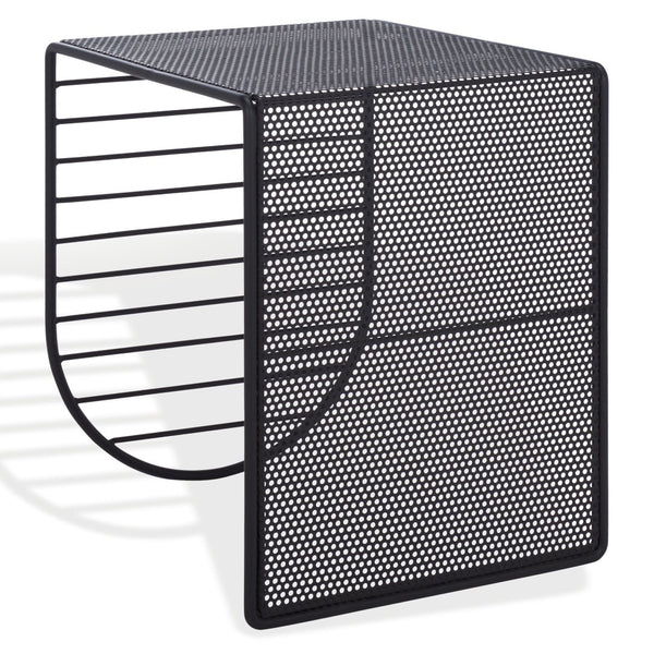 Safavieh VIKTORIA Metal Accent Table - Sleek Minimalist Design for Modern Living Spaces and Timeless Style Black SFV6808A
