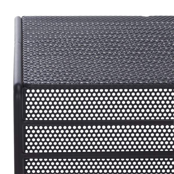 Safavieh VIKTORIA Metal Accent Table - Sleek Minimalist Design for Modern Living Spaces and Timeless Style Black SFV6808A