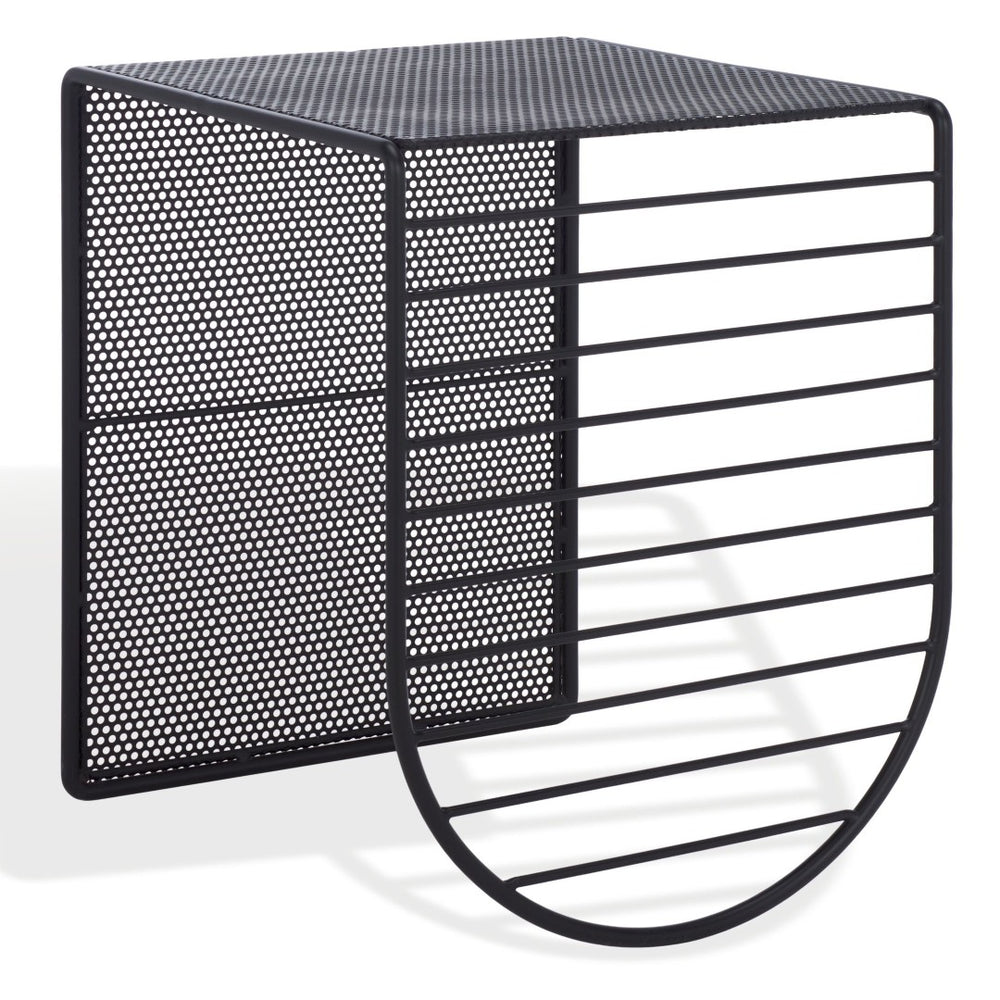 Safavieh VIKTORIA Metal Accent Table - Sleek Minimalist Design for Modern Living Spaces and Timeless Style Black SFV6808A