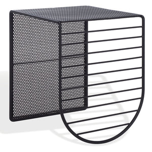 Safavieh VIKTORIA Metal Accent Table - Sleek Minimalist Design for Modern Living Spaces and Timeless Style Black SFV6808A
