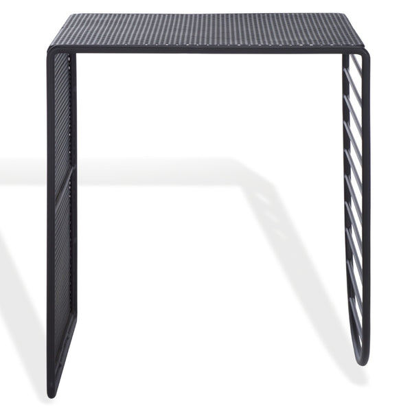 Safavieh VIKTORIA Metal Accent Table - Sleek Minimalist Design for Modern Living Spaces and Timeless Style Black SFV6808A