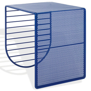 Safavieh VIKTORIA Metal Accent Table - Sleek Minimalist Design for Modern Living Spaces and Timeless Style Blue SFV6808B