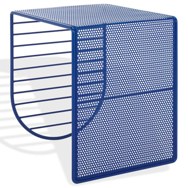 Safavieh VIKTORIA Metal Accent Table - Sleek Minimalist Design for Modern Living Spaces and Timeless Style Blue SFV6808B