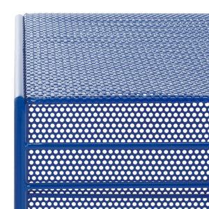 Safavieh VIKTORIA Metal Accent Table - Sleek Minimalist Design for Modern Living Spaces and Timeless Style Blue SFV6808B